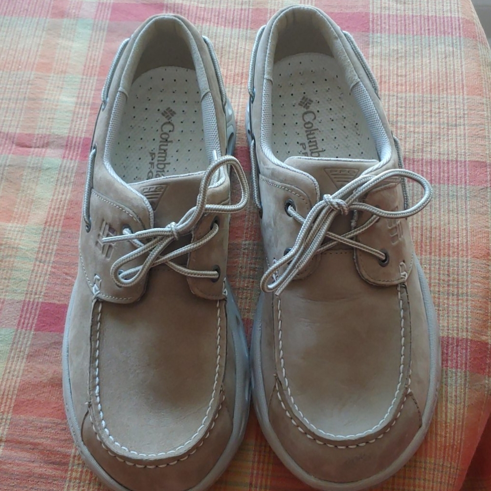 Columbia Tan Boat Shoes for Men